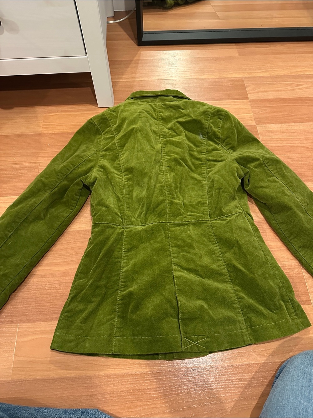 Mossimo Supply Co. Green Double-Breasted Corduroy Pea Coat - Picture 7 of 7